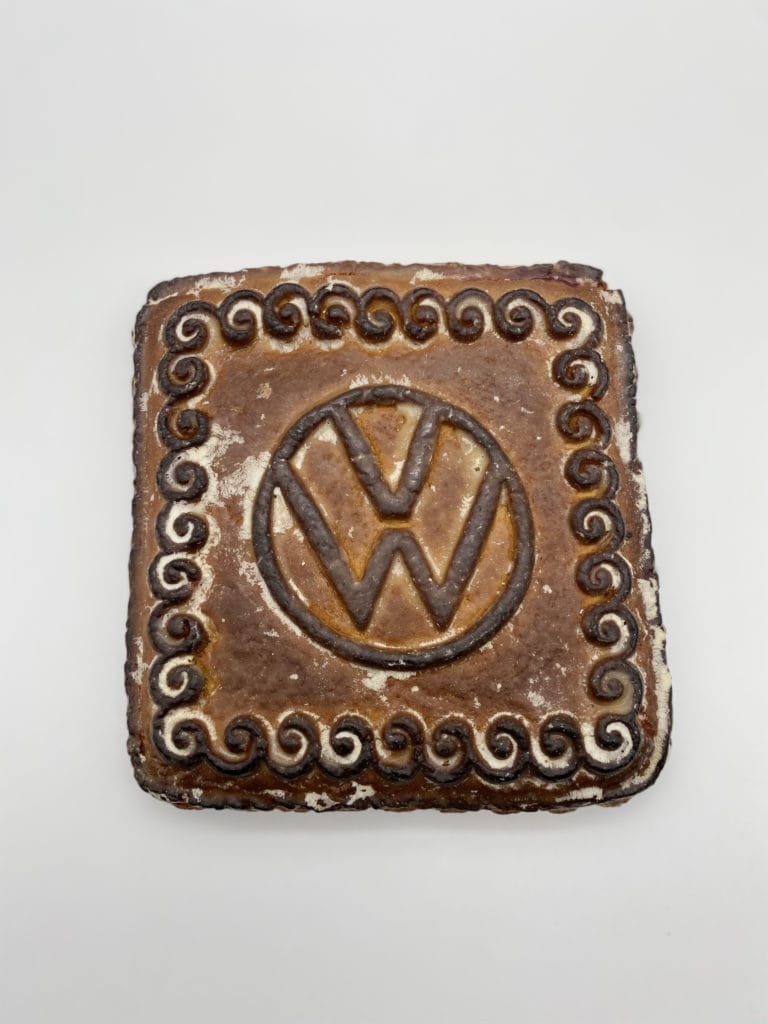 Печатный пряник с эмблемой Volkswagen